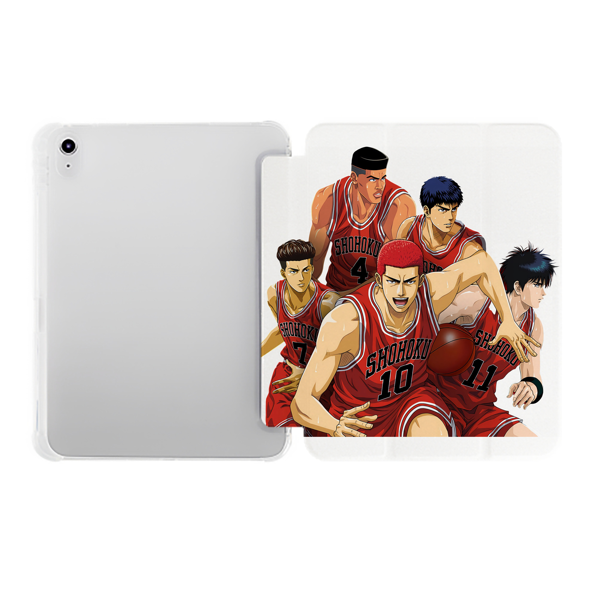 （画像用） SLAM DUNK／スラムダンク IPad ケース ペン収納付き 三つ折りスタンド PUレザー×シリコン 対応機種9.5/10.5/10.9インチ